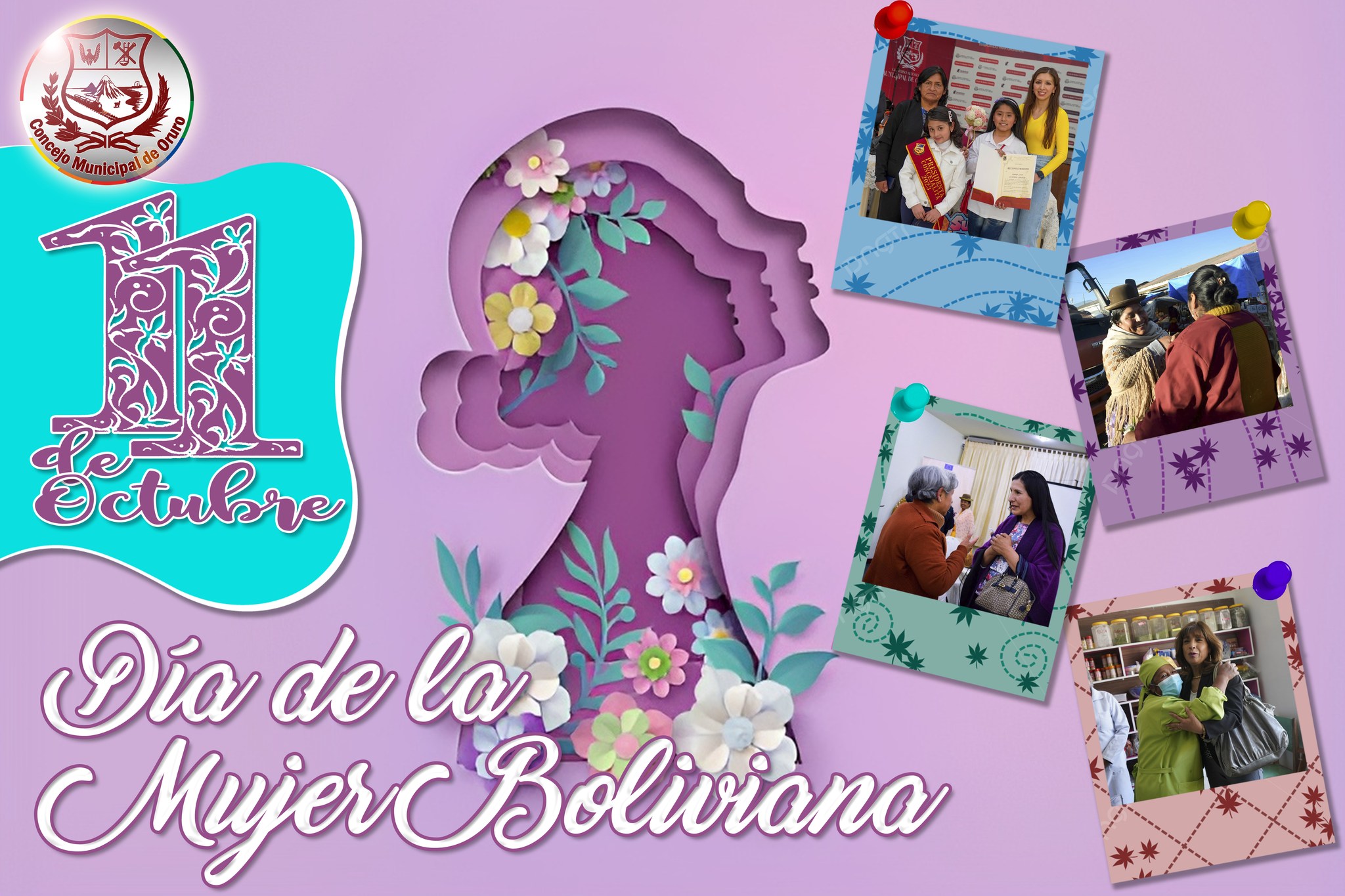 11 DE OCTUBRE DÍA DE LA MUJER BOLIVIANA Concejo Municipal de Oruro